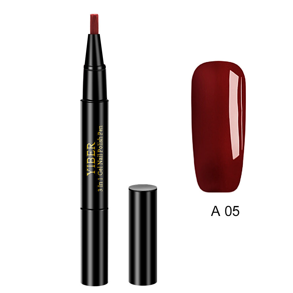 3 In 1 Gel Nail Varnish Pen Glitter One Step Nail Art Gel Polish Hybrid 3 In 1 Gel Nail Varnish Pen Glitter One Step Nail Art Gel Polish Hybrid